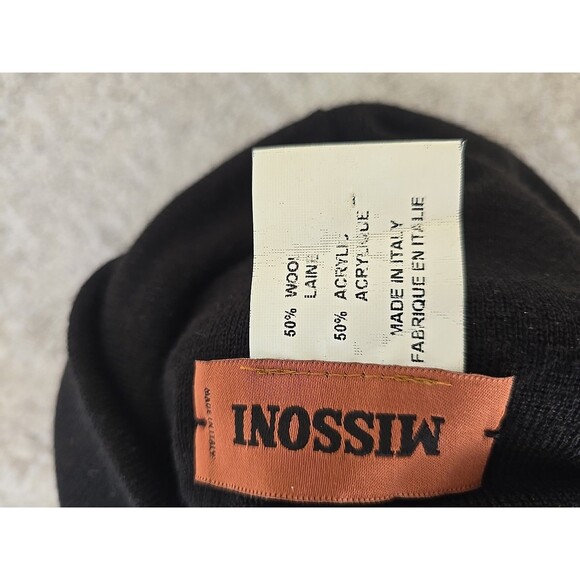 Missoni Logo Wool Blend Beanie Cap MSRP $385 main image 8